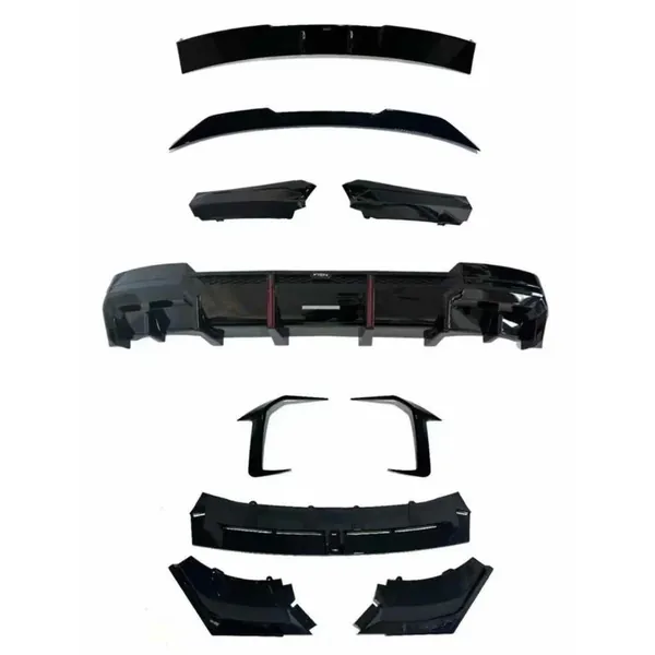 Upgraded Bodykit Body Kit Skirts Splitter Front Rear Lip Diffuser Side Skirts Spoiler Trims Cannards Vten Style CC-9082 Compatible With BMW 5 Series G60 LCI 2024 M Sport M5 Front Bumper