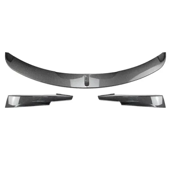 M Tech M Sports M Performance Front Bumper Side Lip Spoiler Skirts Splitter Zst-375+zst-450 Carbon Fiber Look CC-3983 Compatible With BMW 3 Series E90 LCI 2008-2012