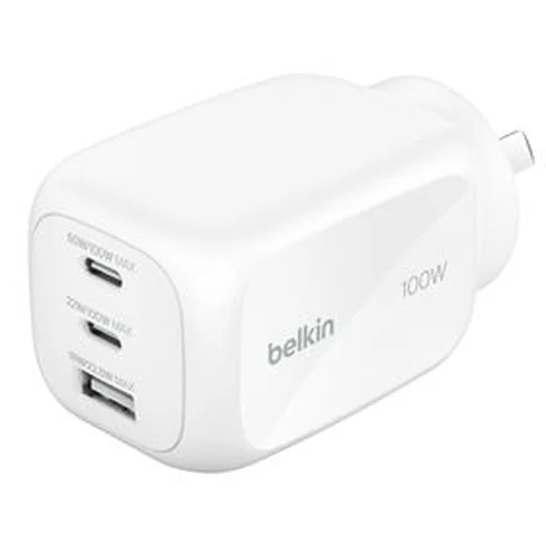 Belkin BoostCharge Pro 3-Port GaN Wall Charger 100W