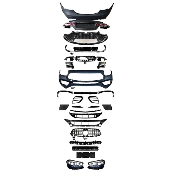 AMG 63 Upgrade Facelift Conversion Bodykit Bumper Hood Headlight Taillight CC-6359 Compatible With Mercedes Benz E Class W213 2016-2020 To W213 Lci 2021+