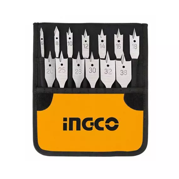 Ingco Flat Wood Drill Bit Set Pack of 13 AKD41301