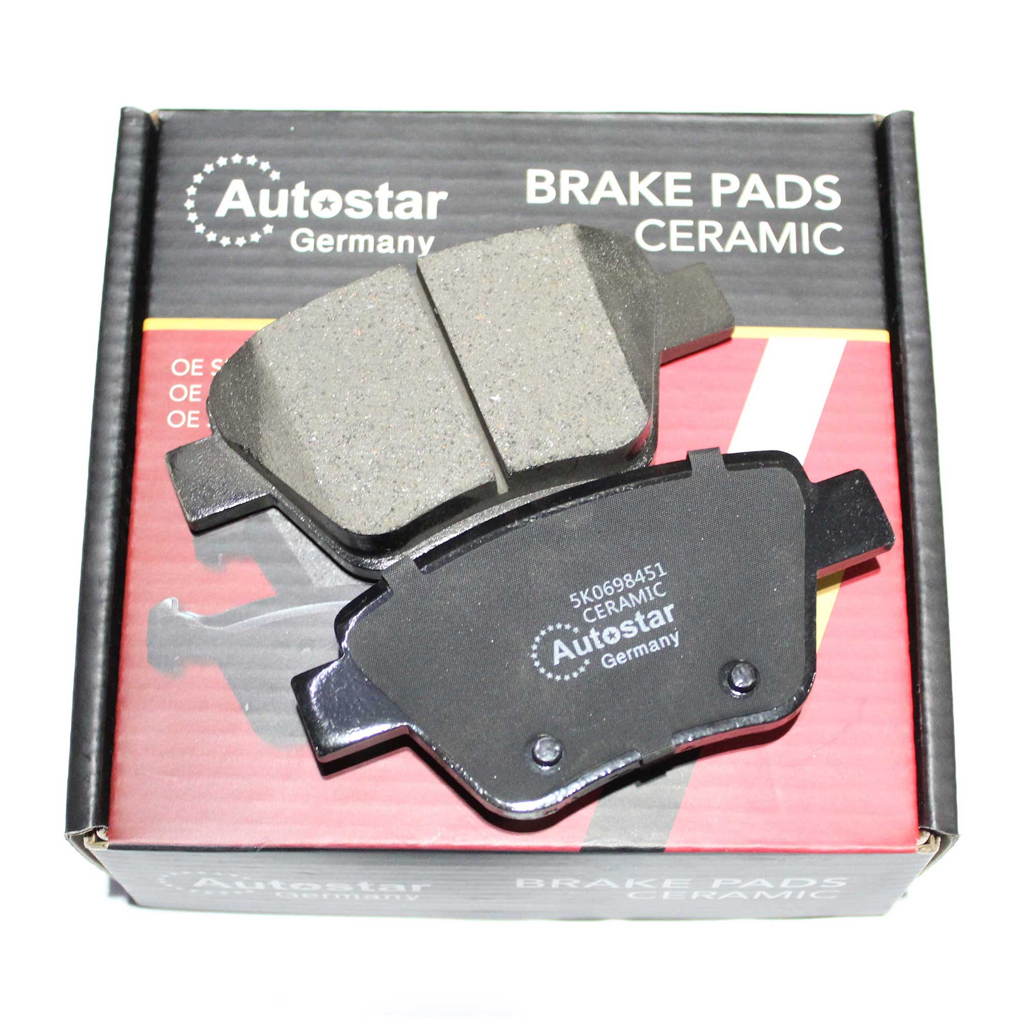 Autostar Germany BRAKE PAD CERAMICS For AUDI A3 A1 Hatchback,A3 A1 Sportback 5K0698451