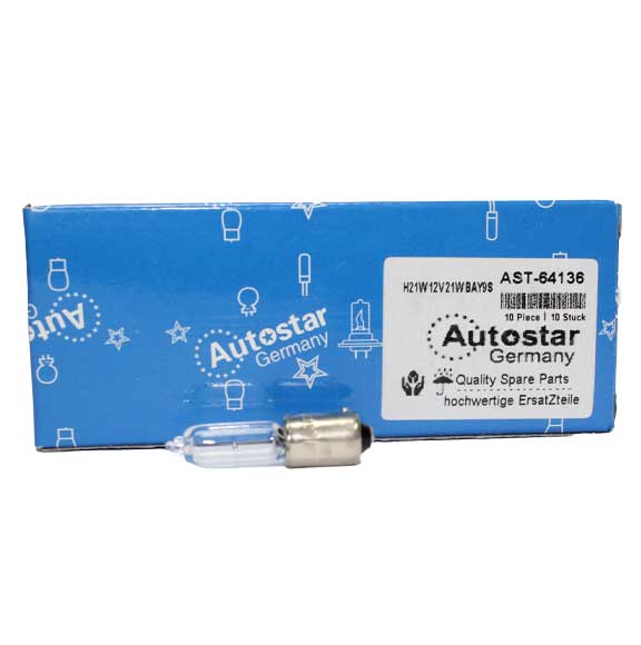 Autostar Germany Bulb ­H6W 12V, 6W INDICATOR CLEAR BULB 64132
