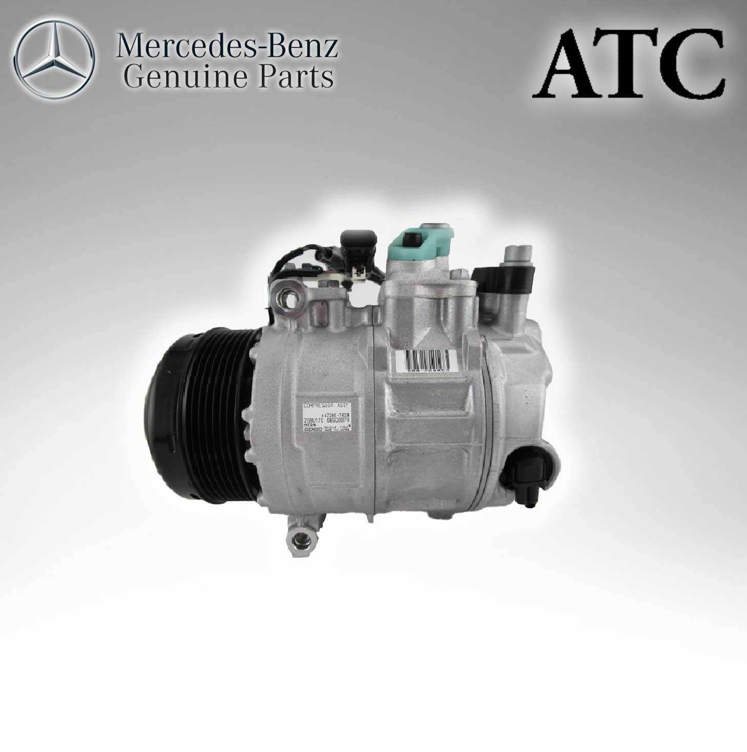 Mercedes Benz Genuine ATC  A/C Compressor (Original Parts Without Sticker Level and Neutral Box) W222 S350 0008306300