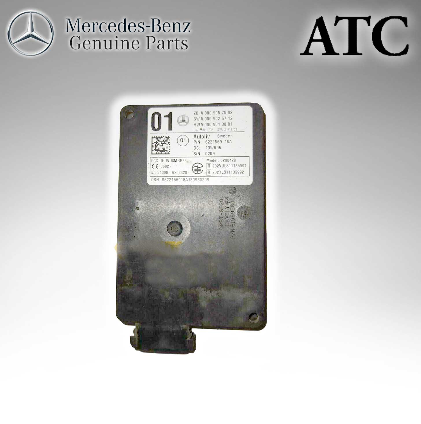 Mercedes Benz Genuine ATC Radar Sensor (Original Parts Without Sticker Level and Neutral Box) W463 W242 W463 0009054503