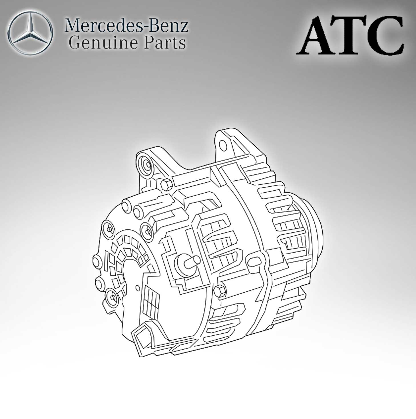 Mercedes Benz Genuine ATC ALTERNATOR - 14V - 200A (Original Parts Without Sticker Level and Neutral Box) 0009065207