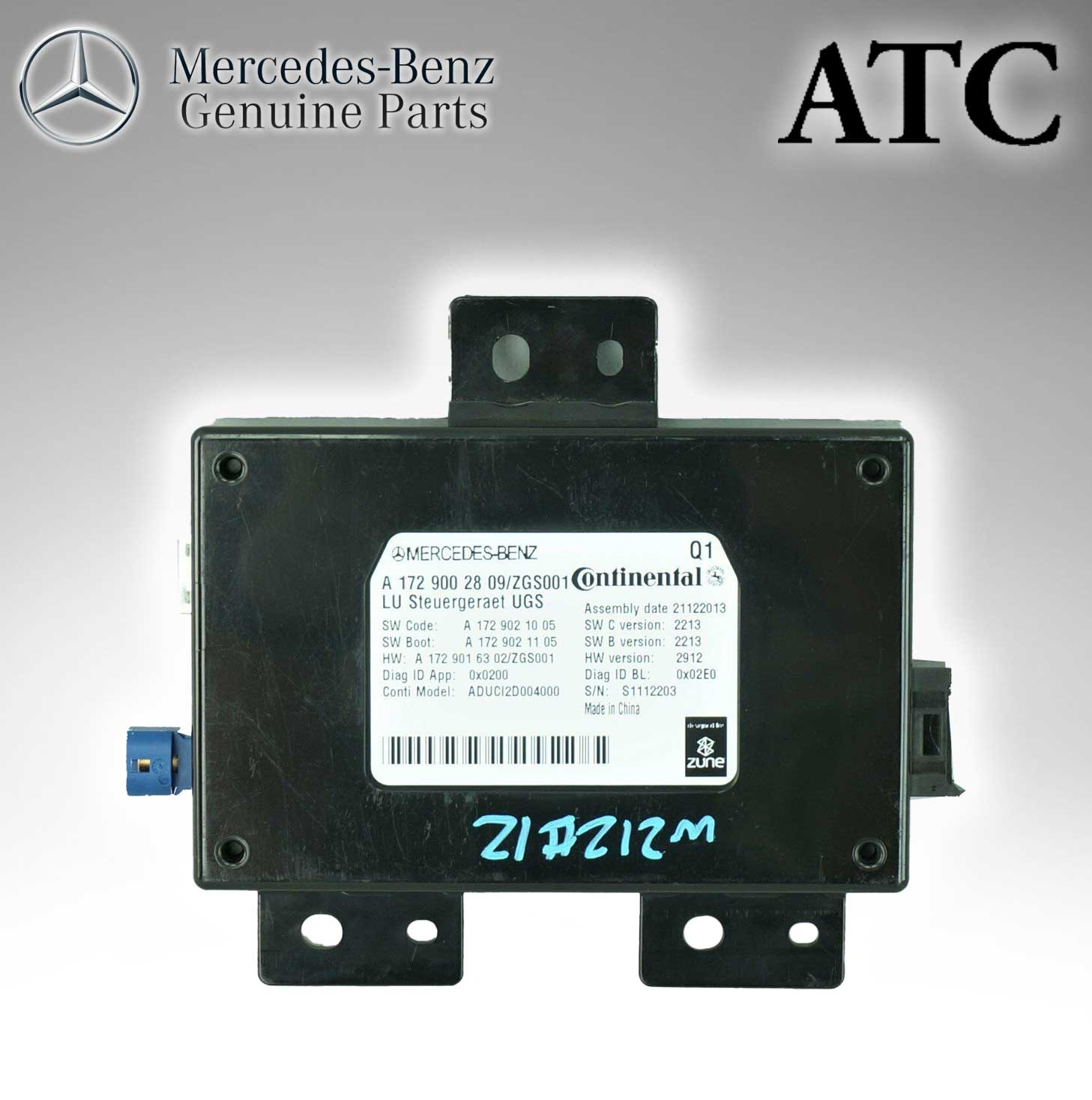 Mercedes Benz Genuine ATC Control Unit (Media Interface) (Original Parts Without Sticker Level and Neutral Box) W204,W207 1729002809