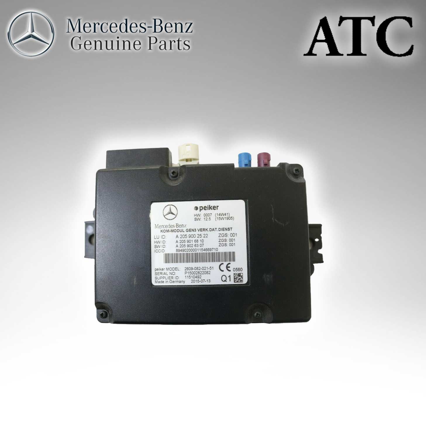 Mercedes Benz Genuine ATC Control Unit (Brand New) (Original Parts Without Sticker Level and Neutral Box) 2059002522