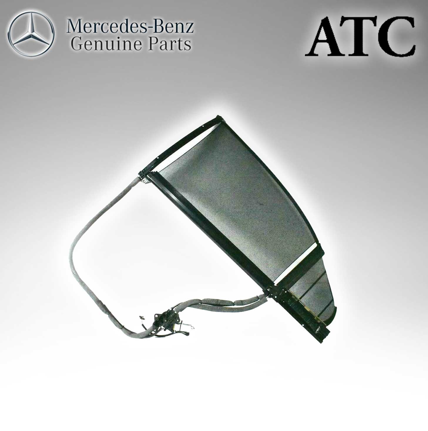 Mercedes Benz Genuine ATC Rear Left Driver Side Door Sun Shade Blind (Original Parts Without Sticker Level and Neutral Box) 2218100520