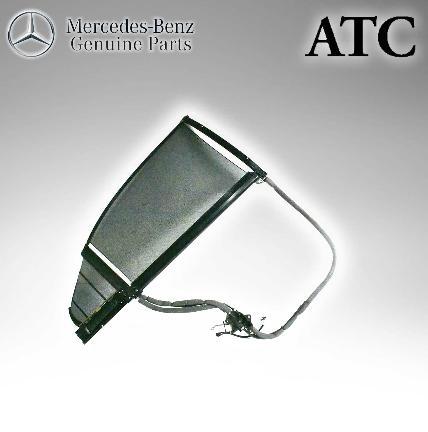 Mercedes Benz Genuine ATC Rear Right Door Window Sun Shade Sunshade (Original Parts Without Sticker Level and Neutral Box) 2218100620