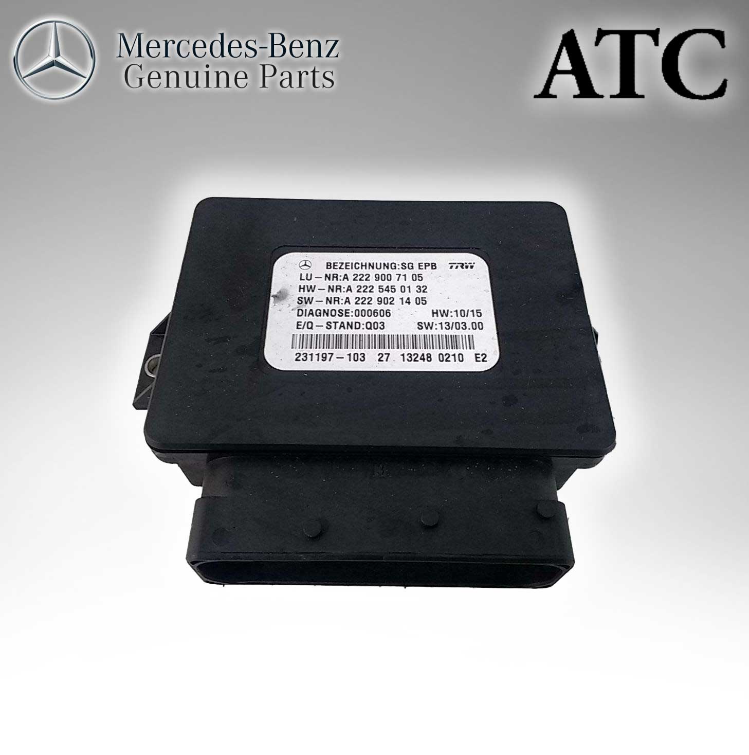 Mercedes Benz Genuine ATC Control Unit (222 900 5210) (Original Parts Without Sticker Level and Neutral Box) 2229007105
