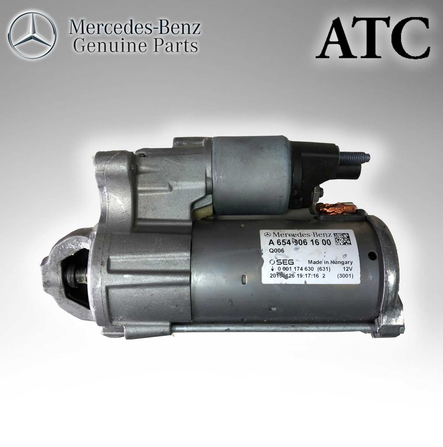 Mercedes Benz Genuine ATC SELF STARTER (Original Parts Without Sticker Level and Neutral Box) M654 6549061600