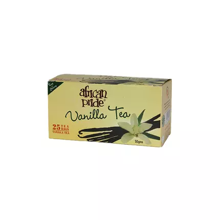African Pride Vanilla Tea 50g 25 Tea Bags AP013 (Pack of 18)