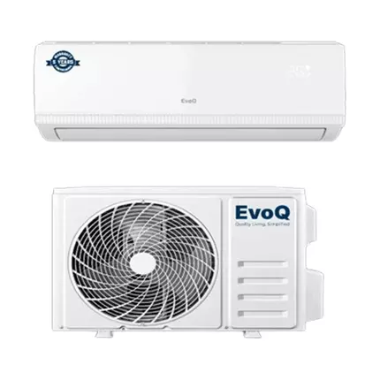 EvoQ Wall Split Air Conditioner 24000BTU,Eco Friendly R32 Gas, On/Off Cooling Only, Comes with 3 Meters Copper Pipe EAC-24BT32