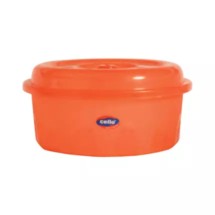 Cello Basin 13 with Lid Multi-Color 295 X 145mm (Pack of 3)