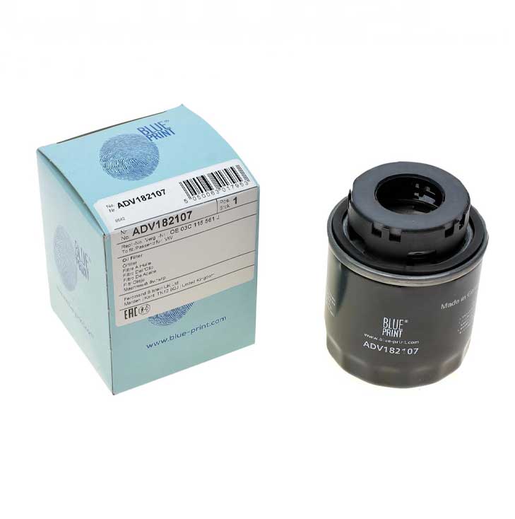 BLUE PRINT (BLP # ADV182107) OIL FILTER For AUDI A1, A3 Volkswagen Touran Golf V Passat B6 03C115561B
