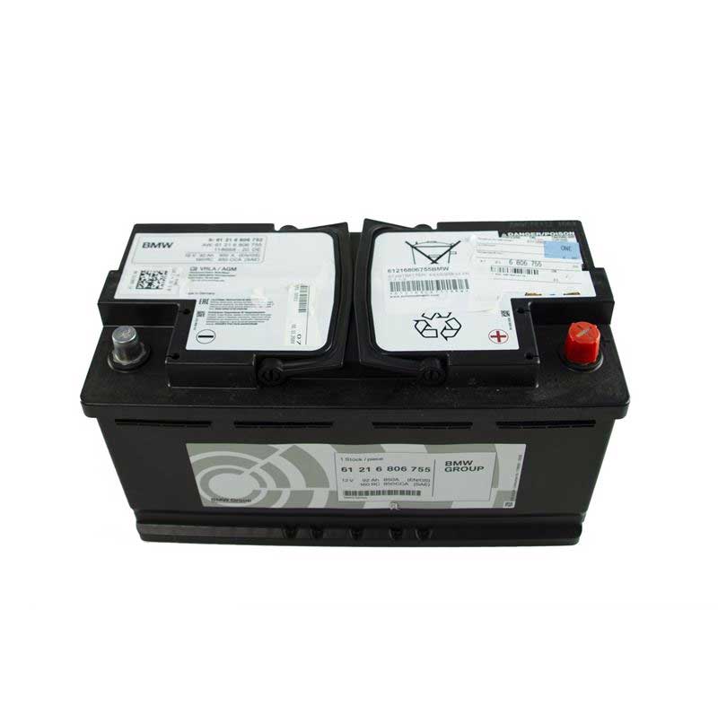 BMW Genuine BATTERY 92AMP AGM  61216924023  61216806752  61216806755