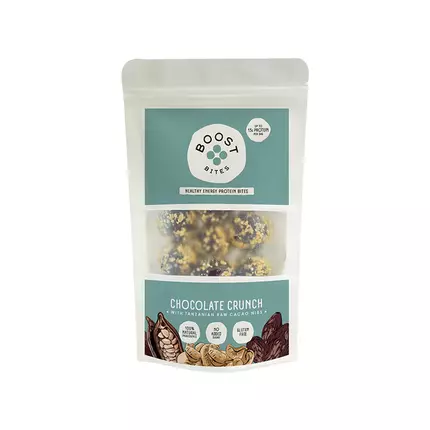 BOOST Bites Chocolate Crunch, Healthy Energy Protein Bites 115g, 100% Natural Ingredients, No Added Sugar, Vegan, Gluten Free