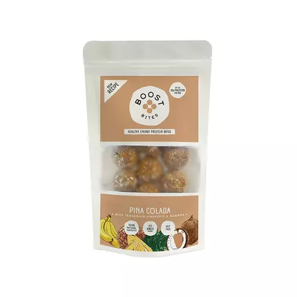 BOOST Bites Pina Colada- Healthy Energy Protein Bites 115g, 100% Natural Ingredients, No Added Sugar, Nut Free, Vegan