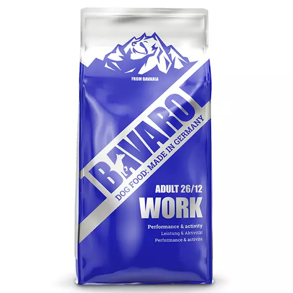 Bavaro Work Dry Dog Food Budget 26/12 18kg (E-EX)