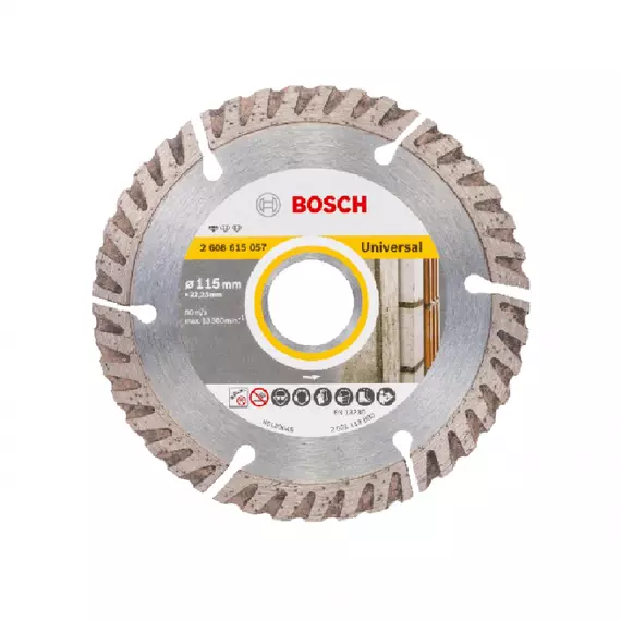 Bosch Diamond Cutting Disc Professional For Universal 115 x 22.23mm 2608615057