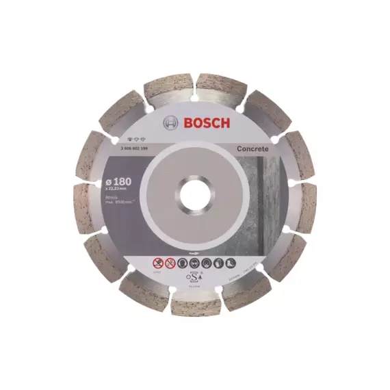 Bosch Diamond Cutting Disc 180 x 2.0 x 10mm for Concrete 2608602199