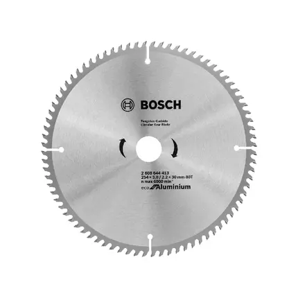 Bosch Eco Line Circular Saw Blade Aluminum 254mm 80 Teeth 2608644413