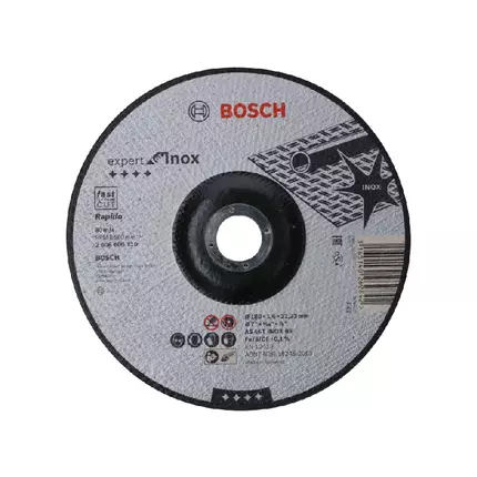 Bosch Expert for Inox Straight Cutting Disc 180 x 22.23 x 1.6mm 2608600710