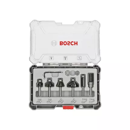 Bosch Router Bits Edging Set 8mm 6 Pcs 2607017468