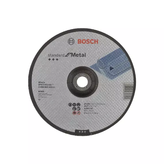 Bosch Standard For Metal Cutting Disc With Depressed Centre 230 x 22.23 x 3mm 2608603162