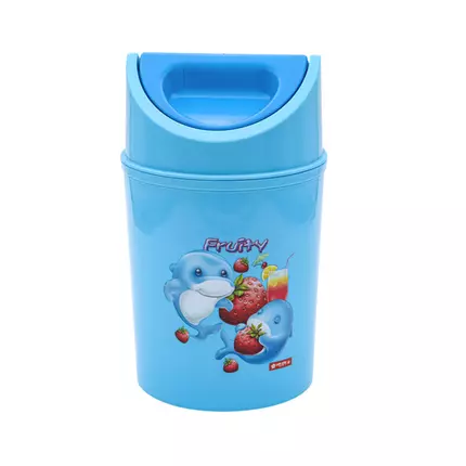 Lionstar Dustbin 3L Clean Pal C-8 Small Waste Bin With Flip Top Lid BPA Free Plastic