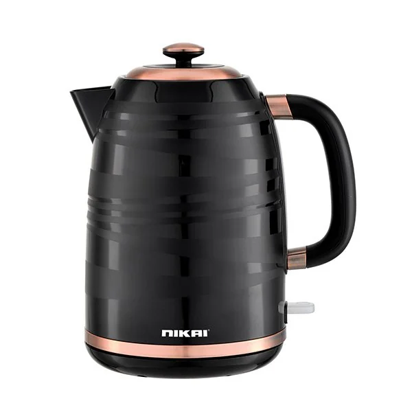 Nikai Jug Kettle 1.7L Plastic With Water Guage 2200W NK244P Automatic Shut Off Boil Dry Protection With Indicator Light Removable Filter Net