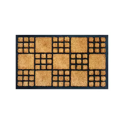RMH Rubber Backed Coir Brush Mat 22mm Thickness 45x75cm