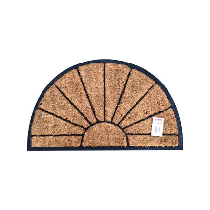 RMH Rubber Backed Coir Brush Mat Semi 22mm Thickness 45x75cm