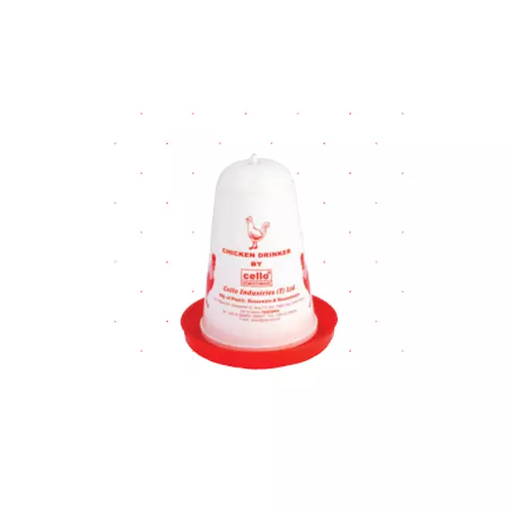 Cello Chicken Drinker Small Multi-Color (Pack of 3)