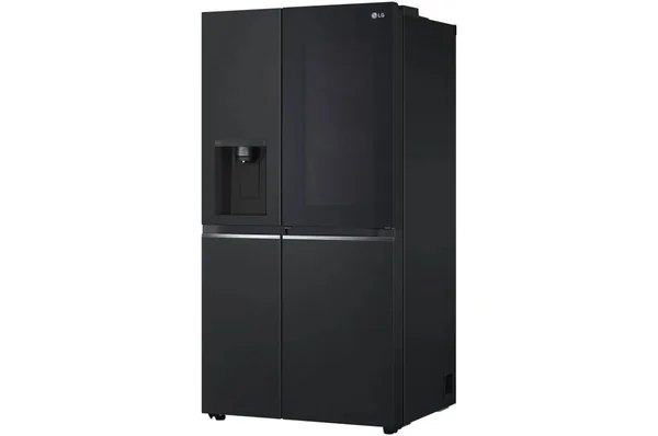 LG 635L Side-by-Side Refrigerator, size 22.4 cubic feet, Smart Inverter Compressor system, WiFi,  GC-X257SQZW, Black