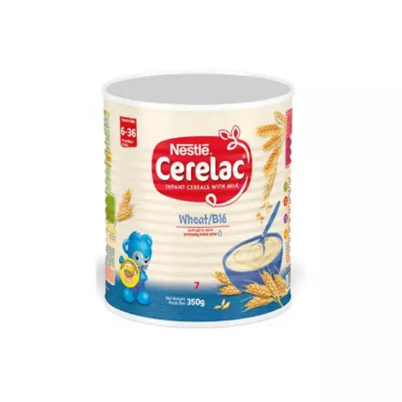 Nestle Cerelac Infant Cereal with Milk, Wheat, Contains High Level of Iron, 350g