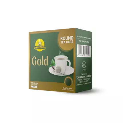 Chai Bora Luxury Gold Round Tea Bags 2gm (Pack of 1200Pcs) (EX-E)