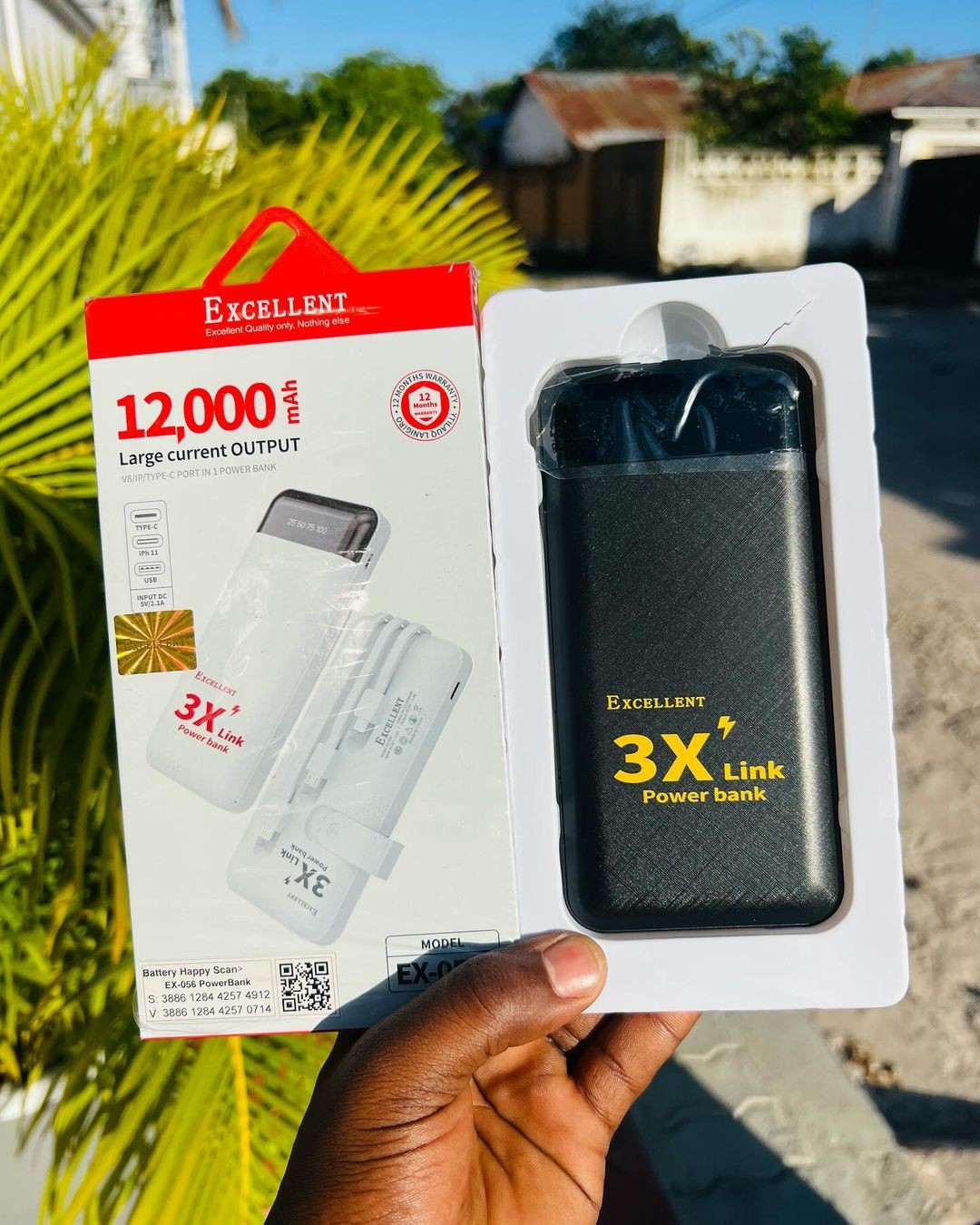 Excellent Power Bank 12,000mAh