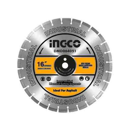 Ingco Diamond Disc For Asphalt Cutting Laser Welded Rim 405mm DMD064051