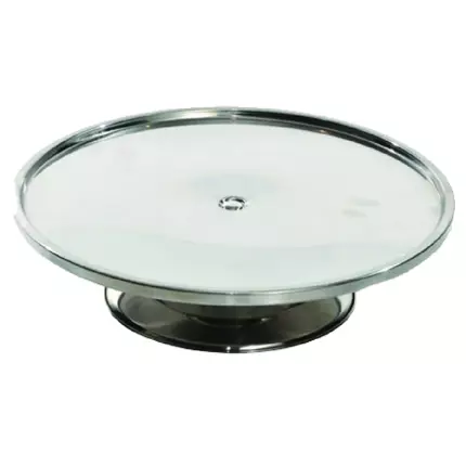 Cake Stand Low Base Stainless Steel DS-I Q