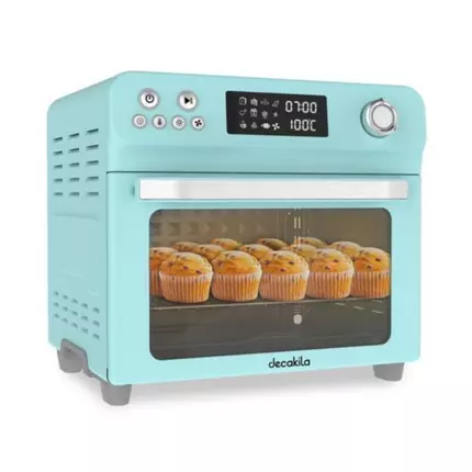 Decakila Air Oven 24L LED 1800W 1 Baking Rack 1 Baking Tray 1 Extraction Rack 1 Chicken Fork Silicone Gloves 1 KEEC023L