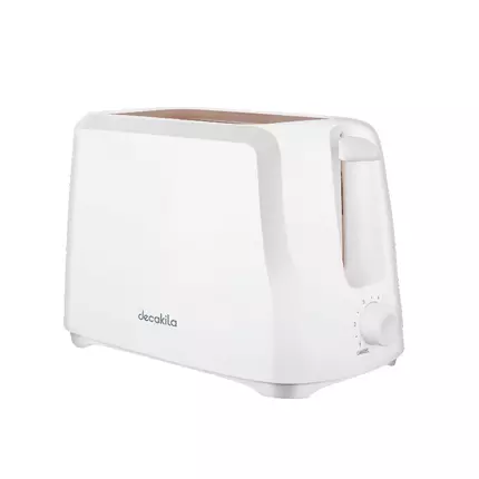 Decakila Toaster 2 Slice 700W Cord Storage Function 6-Setting Browning Control With Removable Crumbs Tray KETS001W