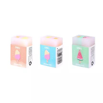 Deli Eraser Ice Cream Design 3pcs EH301