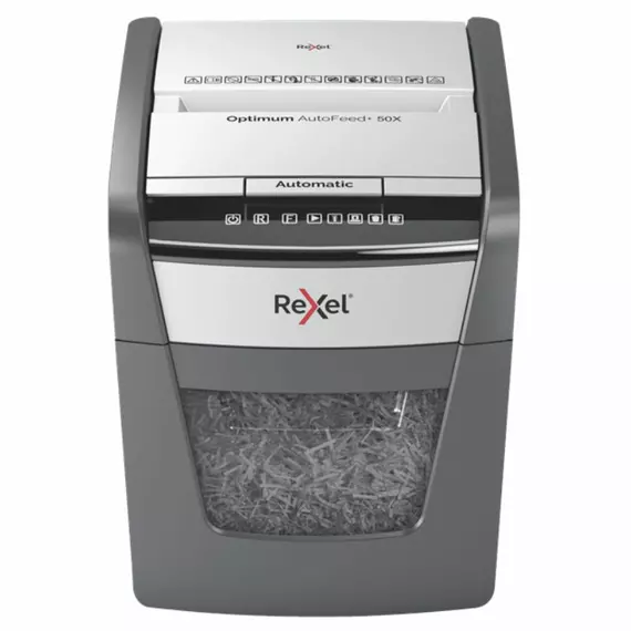 Rexel Shredder Optimum AutoFeed+ Cross Cut 20L 50X UK 2020050X
