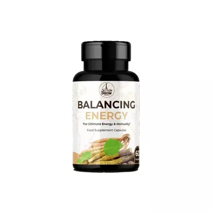 Dhow Organic Natural Balancing Energy Capsules for Ultimate Energy & Immunity, Aids in Achieving Restful Sleep, Boosts Energy, Reduces Stress & Improves Nervous System Function 1Bottle/60pc