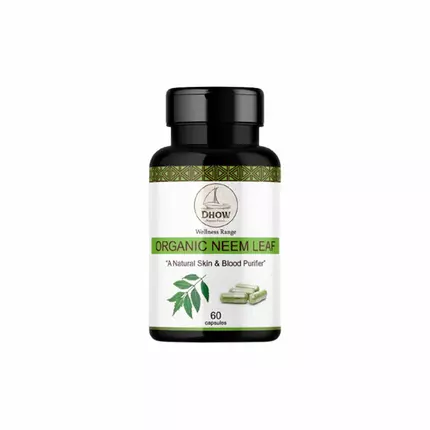Dhow Organic Natural Neem Capsules 1Bottle/60pc