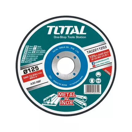 Total Stainless Steel Cutting Disc 5" for Metal TAC2211253