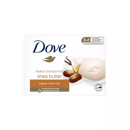 Dove Beauty Soap Bar Purely Pampering Shea Butter 90g (Pack of 3pcs)