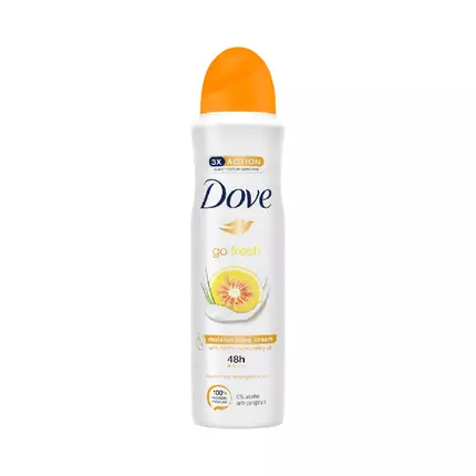 Dove Deodorant Go Fresh Grapefruit & Lemongrass 150ml (Pack of 3pcs)